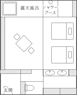 コンセプト客室～杜･和ふ･波～の間取り図